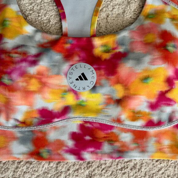 Adidas x Stella McCartney true purpose bra Women’s Large A-C cups floral IW3878 - Picture 11 of 15